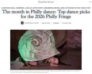 A mother snail, vampires, a ballet after-party, drumming brides, and lots more in this year's fest.