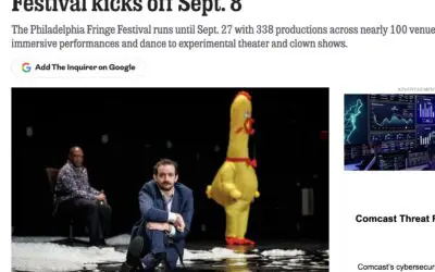 Philadelphia Inquirer: Philly’s massive, wacky, and beloved Fringe Festival kicks off Sept. 8